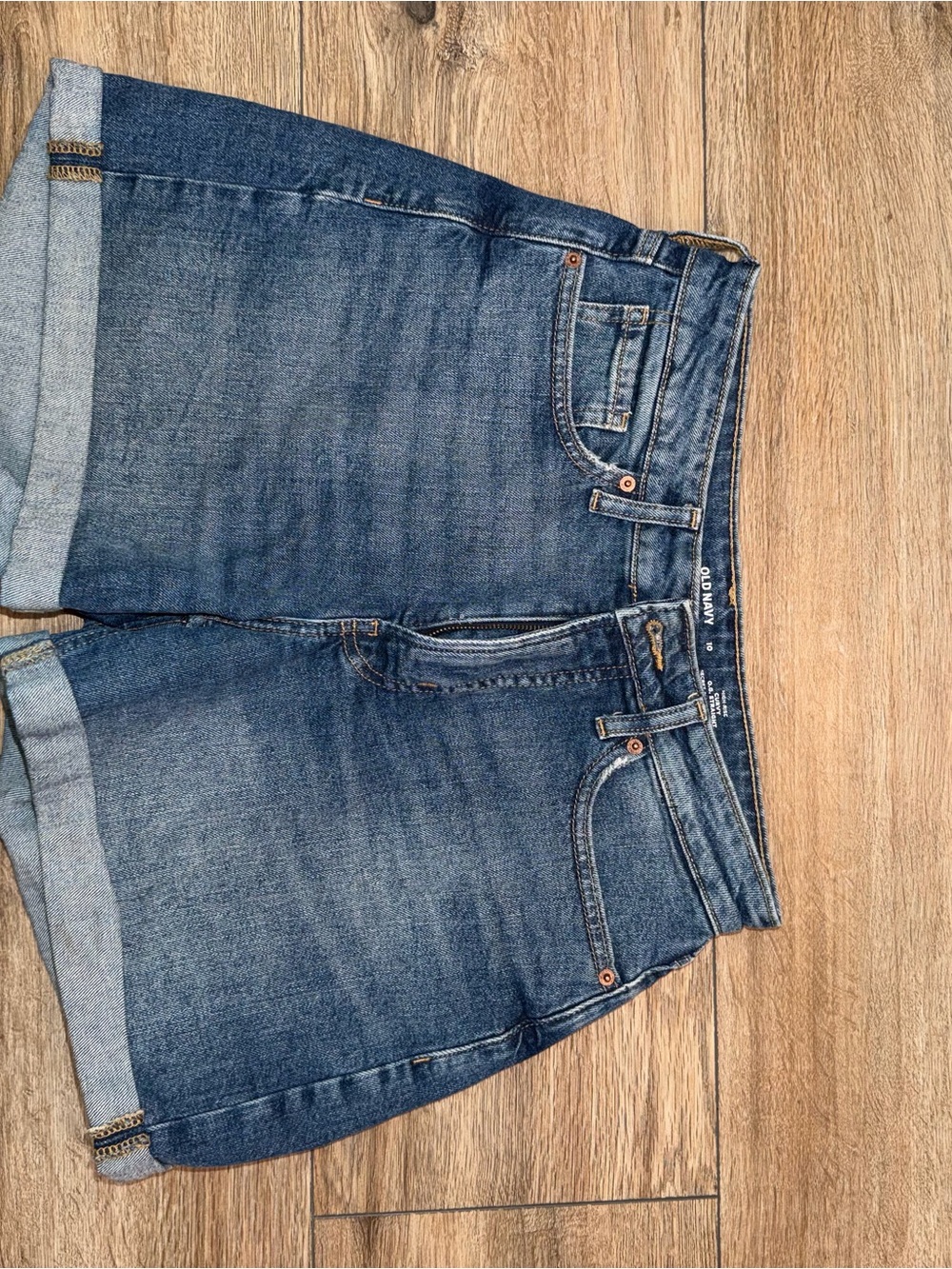Old Navy Dark Blue Denim Ankle-Length Cropped Jeans